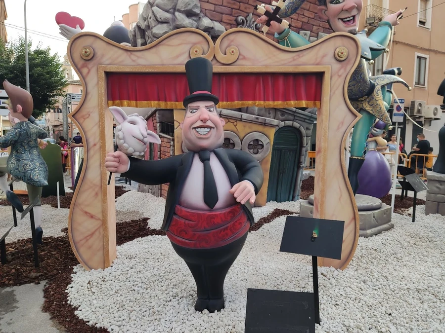 Ninots at the Fallas of Gandía