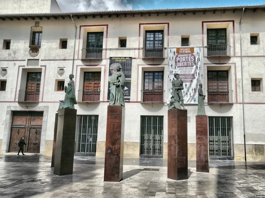 Former University square in Gandia