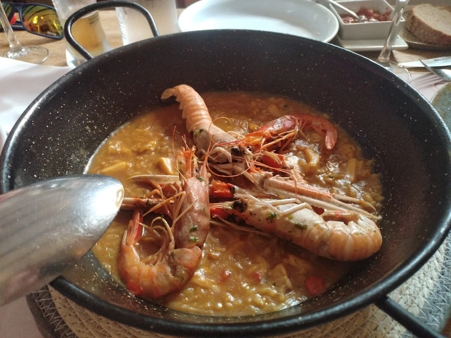 Rice dish at Telero restaurant in Gandía
