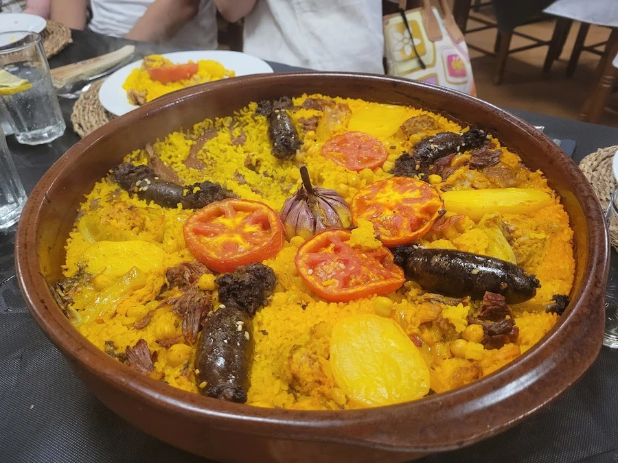 Baked rice, a typical dish from Gandía
