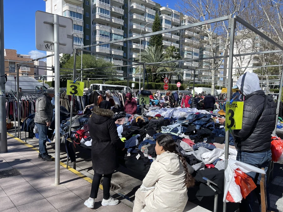 Clothing at the market