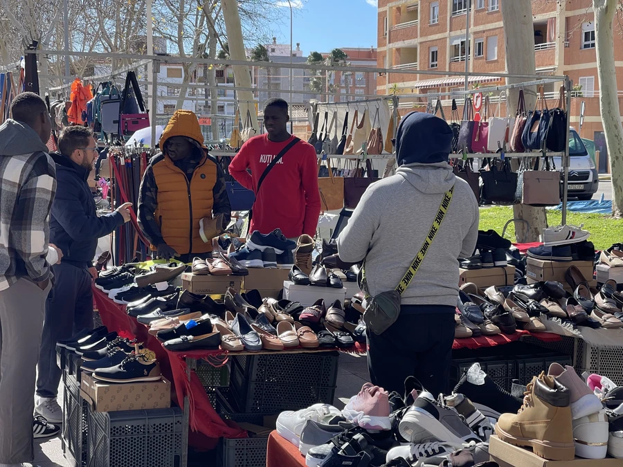 Shoes at the market