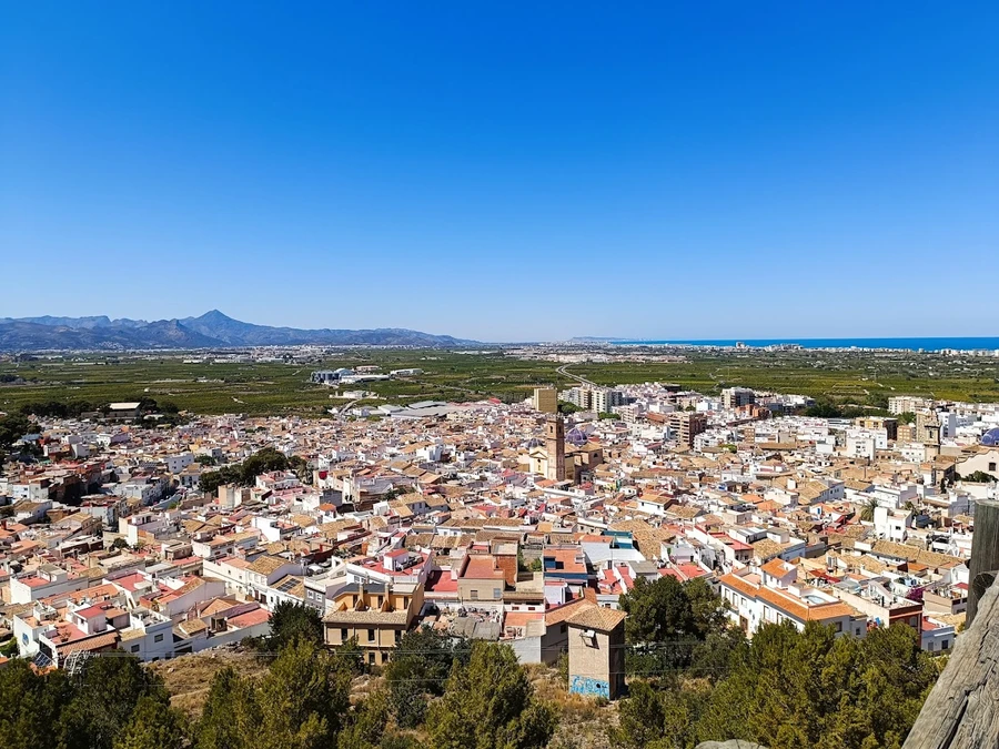 Oliva, one of the towns near Gandia