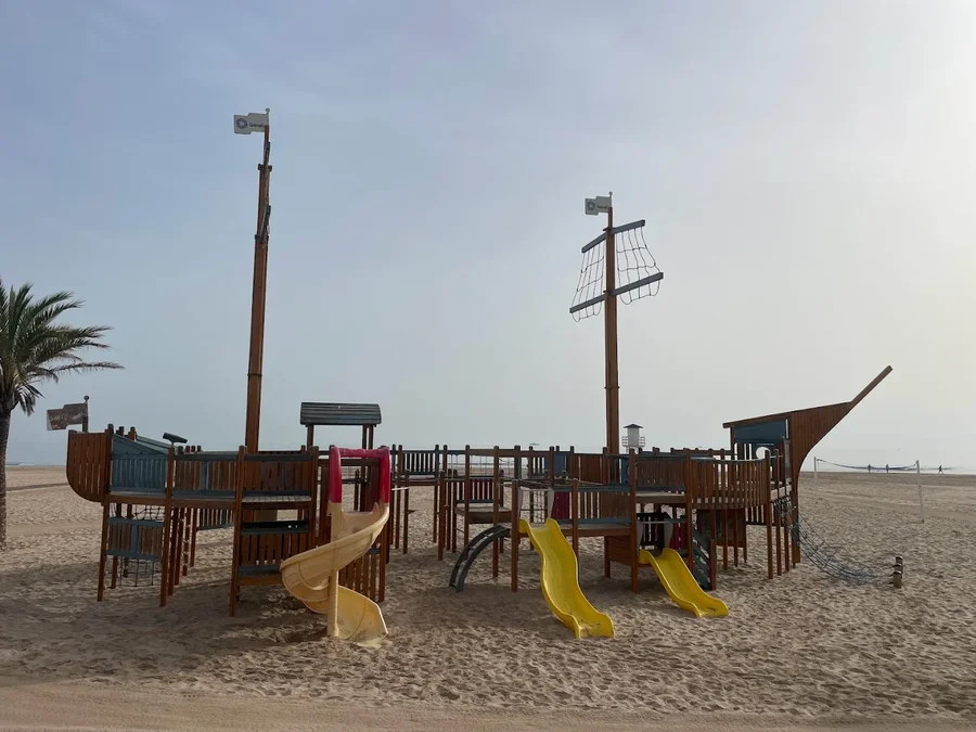 Pirate ship playground in Gandia
