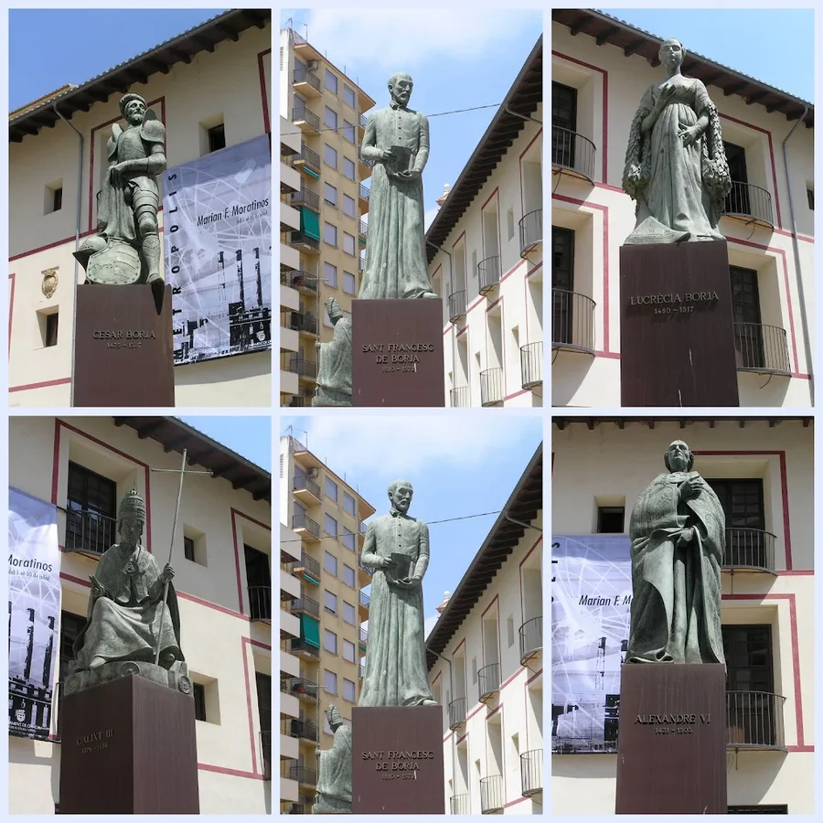 Borgia statues in Gandia