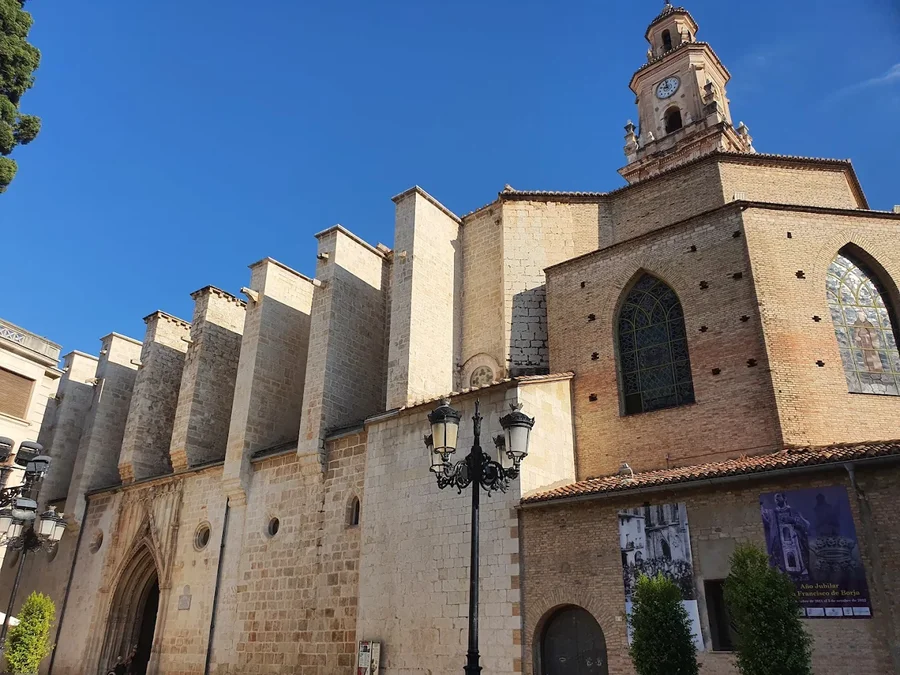 Gandia Collegiate Church beside the Town Hall