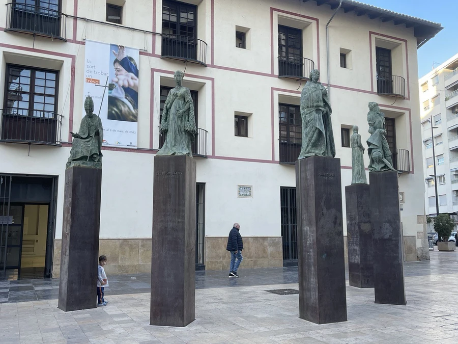 Borgia statues in Gandia