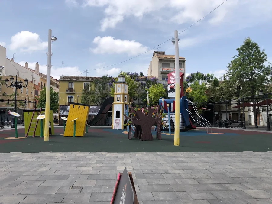 Children's playground in El Prado in Gandia